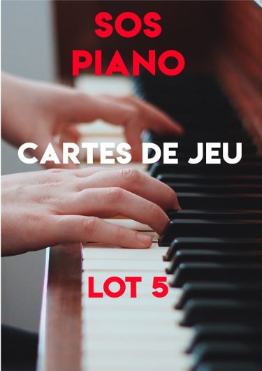 SOS Piano - Cartes de jeu - LOT5